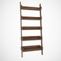 Hanah Home Estantería Nogal Ancho 80cm Alto 195cm Tablero Melamina 18mm